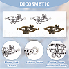 DICOSMETIC 60Pcs 2 Colors Alloy Connector Rhinestone Settings FIND-DC0004-17-4