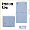 Beebeecraft 2Pcs Microfiber Cloth Jewelry Storage Bags with Brass Button ABAG-BBC0001-17B-02-2