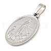 Non-Tarnish 304 Stainless Steel Pendants STAS-B071-02A-27P-2