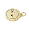 Brass Enamel Pendants KK-P293-09G-3