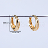 Shiny Brass Hoop Earrings DV5282-4