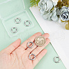 GOMAKERER 6Pcs 304 Stainless Steel Spring Gate Rings STAS-GO0001-20P-3
