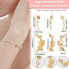 Beebeecraft 8Pcs 2 Styles  Brass Connector Charms KK-BBC0015-39-2