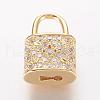 Brass Micro Pave Cubic Zirconia Pendants ZIRC-K060-08G-1