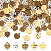 150Pcs 5 Colors Tibetan Style Alloy Charms TIBEP-FG0001-05-1