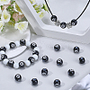 SUNNYCLUE 100Pcs 8 Ball Spray Painted Acrylic Beads SACR-SC0001-33-4