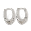 U-Shaped Brass Hoop Earrings EJEW-D320-14P-4