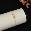 Brass Rectangle Link Bracelets SV9827-3