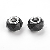 Handmade Glass European Beads X-GPDL25Y-C27-2