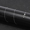 925 Sterling Silver Box Chain Adjustable Slider Necklaces for Women NJEW-U030-01P-2