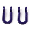 Rack Plating Spray Painted Alloy 2-Loop Link Pendants PALLOY-N176-01U-2