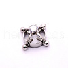 304 Stainless Steel Crystal Rhinestone Clip on Nipple Rings WGE16BD-01-1