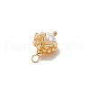 20Pcs Cylinder Seed Beaded Flower Pendants PALLOY-MZ00704-7