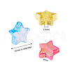 250Pcs 10 Colors Eco-Friendly Transparent Acrylic Beads TACR-CJ0001-21-3