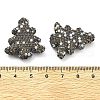 Christmas Tree Polymer Clay Rhinestone Beads CLAY-NH0001-14G-3