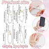 ANATTASOUL 4Pcs 4 Styles Plastic Beaded Mobile Phone Lanyard Wrist Strap AJEW-AN0007-44-2