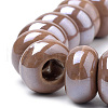 Handmade Porcelain Beads X-PORC-Q219-13x9-F12-3