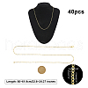 Brass Cable Chains Necklace Making MAK-PH0004-25G-2