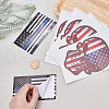 SUPERFINDINGS 8Pcs 2 Style Self Adhesive Car Stickers AJEW-FH0001-67-4