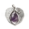 Natural Amethyst Teardrop Pendants X-KK-K331-02P-08-2