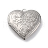 304 Stainless Steel Locket Pendants STAS-S171-13P-02-1