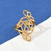 304 Stainless Steel Open Cuff Rings for Women RJEW-U061-02G-2