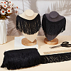10 Yards Polyester Tassel Lace Ribbons OCOR-WH0045-23A-02-5