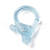 Transparent Plastic Lobster CLaw Clasps KY-H005-A02-2
