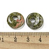 Natural & Synthetic Mixed Gemstone Donut/Pi Disc Charms G-G142-02-4