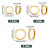   3 Pairs 3 Styles Brass Micro Pave Cubic Zirconia Hoop Earrings EJEW-PH0001-29B-2