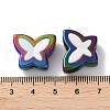 UV Plating Rainbow Iridescent Acrylic Beads OACR-H112-19D-3