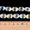 Electroplate Glass Beads Strands EGLA-T028-01B-4