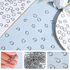 SOFPLATE 304 1000pcs Stainless Steel Open Jump Rings STAS-SP0001-71C-4