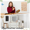 CRASPIRE 2Pcs 2 Colors Wool Felt Jewelry Earring Organizer Hanging Bags AJEW-CP0007-69-4