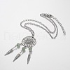 Iron Pendant Necklaces NJEW-JN01342-2