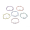 6Pcs 6 Colors Transparent Acrylic Beads Stretch for Women BJEW-JB11736-2