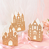 Castle Shape Paper Glitter Candy Boxes CON-WH0083-12-2