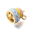 Zinc Alloy Enamel Charms FIND-U029-01G-11-2