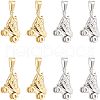 Unicraftale 8pcs 2 Colors 304 Stainless Steel Pendants STAS-UN0035-04-1