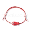 12Pcs Fish Handmade Porcelain Beaded Braided Bead Bracelets BJEW-JB11831-3