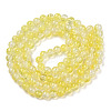 Transparent Crackle Baking Painted Glass Beads Strands X1-DGLA-T003-01A-15-2