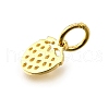 925 Sterling silver Hollow Strawberry Charms STER-D306-02G-2