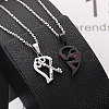 2Pcs 2 Style Word 1314 520 Couple Necklaces Sets VALE-PW0001-011EB-1-3