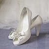 GOMAKERER 2 Pairs 2 Colors Glass Rhinestone Shoe Decorations AJEW-GO0001-88-7