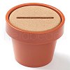 Plastic Flowerpot Holder for Cup Mat Home Office Bar Decoration AJEW-H110-01-1