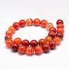 Natural Striped Agate/Banded Agate Bead Strands G-K155-A-12mm-05-2