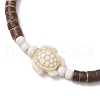 Synthetic Turquoise Beads Stretch Bracelets BJEW-JB11716-4