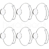 SUNNYCLUE Brass Expandable Bangle Makings KK-SC0003-72-1