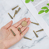 SUPERFINDINGS 10Pcs Alloy Cord Ends FIND-FH0009-40AB-3