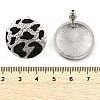 Leopard Print Brass Enamel Stud Earrings for Women EJEW-U055-15A-P-3